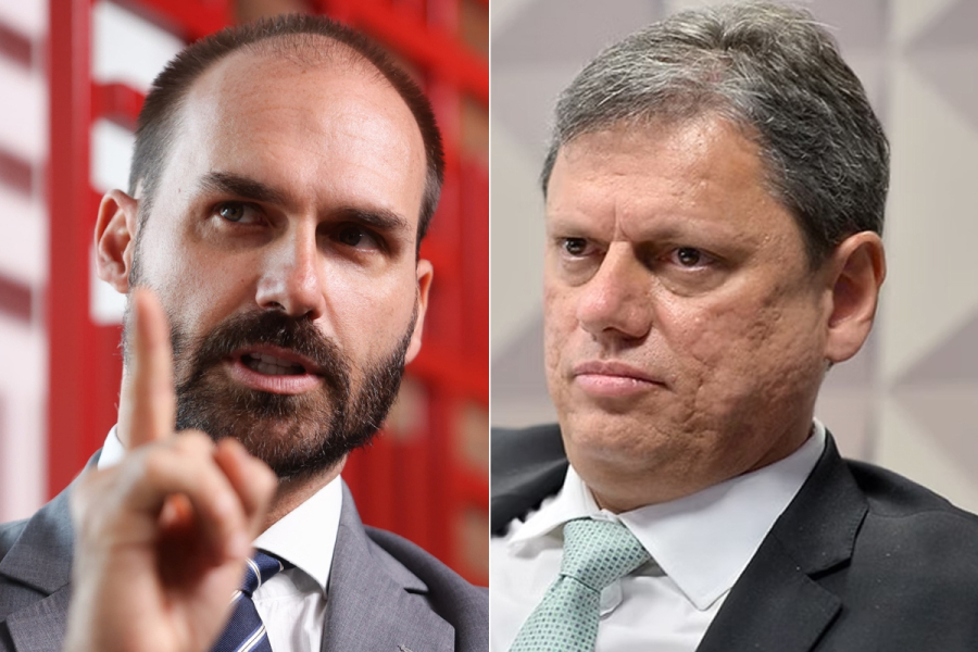 Bolsonaristas veem Eduardo isolado e apostam em Tarcísio “recolhido”