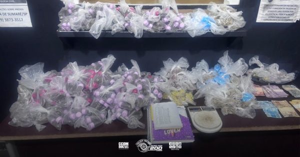 Força Tática prende casal por tráfico de drogas e apreende mais de 13 kg de entorpecentes em Hortolândia